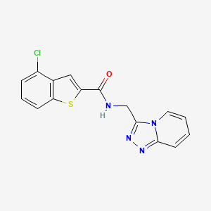 4-chloro-N-([1,2,4]triazolo[4,3-a]pyridin-3-ylmethyl)-1-benzothiophene-2-carboxamide - 