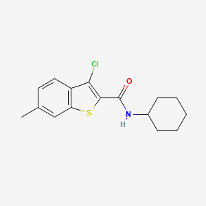 3-chloro-N-cyclohexyl-6-methyl-1-benzothiophene-2-carboxamide - 