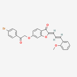 2-[(2E)-3-(2-methoxyphenyl)prop-2-enylidene]-6-[2-(4-bromophenyl)-2-oxoethoxy] benzo[b]furan-3-one - 