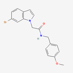 2-(6-bromo-1H-indol-1-yl)-N-(4-methoxybenzyl)acetamide - 
