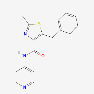 5-benzyl-2-methyl-N-(4-pyridyl)-1,3-thiazole-4-carboxamide - 