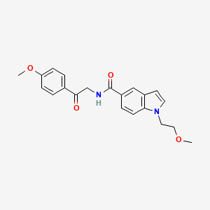 1-(2-methoxyethyl)-N-[2-(4-methoxyphenyl)-2-oxoethyl]-1H-indole-5-carboxamide - 