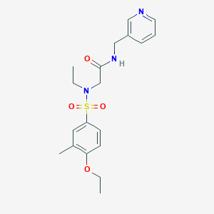 2-[(4-Ethoxy-3-methyl-benzenesulfonyl)-ethyl-amino]-N-pyridin-3-ylmethyl-acetamide - 