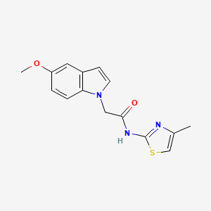 2-(5-methoxy-1H-indol-1-yl)-N-(4-methyl-1,3-thiazol-2-yl)acetamide - 