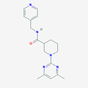 1-(4,6-dimethyl-2-pyrimidinyl)-N-(4-pyridylmethyl)-3-piperidinecarboxamide - 