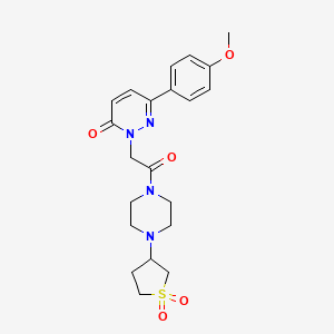 2-(2-(4-(1,1-dioxidotetrahydrothiophen-3-yl)piperazin-1-yl)-2-oxoethyl)-6-(4-methoxyphenyl)pyridazin-3(2H)-one - 