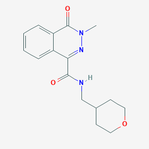 3-methyl-4-oxo-N-(tetrahydro-2H-pyran-4-ylmethyl)-3,4-dihydro-1-phthalazinecarboxamide - 
