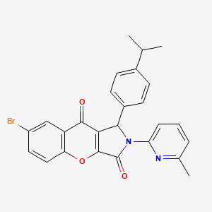 7-Bromo-2-(6-methylpyridin-2-yl)-1-[4-(propan-2-yl)phenyl]-1,2-dihydrochromeno[2,3-c]pyrrole-3,9-dione - 