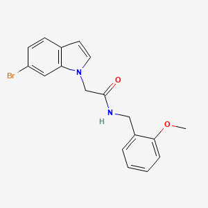 2-(6-bromo-1H-indol-1-yl)-N-(2-methoxybenzyl)acetamide - 