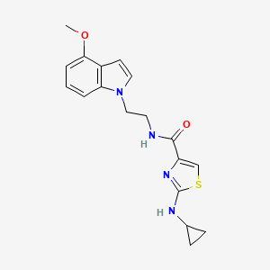 2-(cyclopropylamino)-N-[2-(4-methoxy-1H-indol-1-yl)ethyl]-1,3-thiazole-4-carboxamide - 