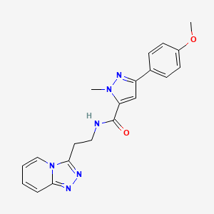 3-(4-methoxyphenyl)-1-methyl-N-(2-[1,2,4]triazolo[4,3-a]pyridin-3-ylethyl)-1H-pyrazole-5-carboxamide - 