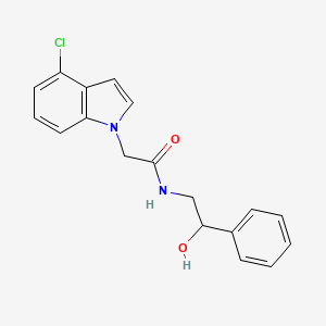 2-(4-chloro-1H-indol-1-yl)-N-(2-hydroxy-2-phenylethyl)acetamide - 