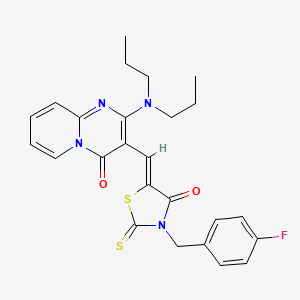 2-(dipropylamino)-3-{(Z)-[3-(4-fluorobenzyl)-4-oxo-2-thioxo-1,3-thiazolidin-5-ylidene]methyl}-4H-pyrido[1,2-a]pyrimidin-4-one - 