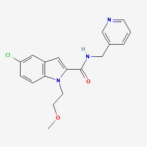 5-chloro-1-(2-methoxyethyl)-N-(3-pyridylmethyl)-1H-indole-2-carboxamide - 
