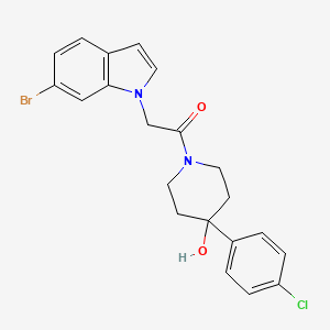 1-[(6-bromo-1H-indol-1-yl)acetyl]-4-(4-chlorophenyl)-4-piperidinol - 