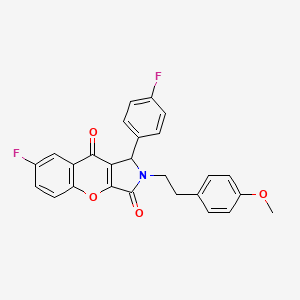 7-Fluoro-1-(4-fluorophenyl)-2-[2-(4-methoxyphenyl)ethyl]-1,2-dihydrochromeno[2,3-c]pyrrole-3,9-dione - 