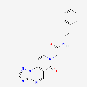 2-(2-methyl-6-oxopyrido[3,4-e][1,2,4]triazolo[1,5-a]pyrimidin-7(6H)-yl)-N-(2-phenylethyl)acetamide - 