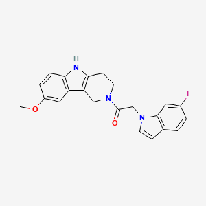 2-(6-fluoro-1H-indol-1-yl)-1-(8-methoxy-1,3,4,5-tetrahydro-2H-pyrido[4,3-b]indol-2-yl)ethanone - 