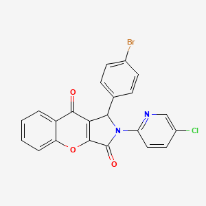 1-(4-Bromophenyl)-2-(5-chloropyridin-2-yl)-1,2-dihydrochromeno[2,3-c]pyrrole-3,9-dione - 