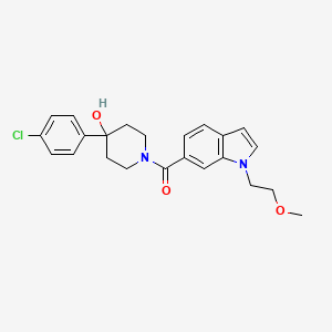 [4-(4-chlorophenyl)-4-hydroxypiperidino][1-(2-methoxyethyl)-1H-indol-6-yl]methanone - 