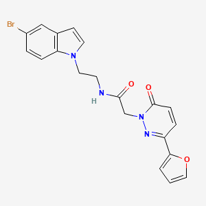 N-[2-(5-bromo-1H-indol-1-yl)ethyl]-2-[3-(2-furyl)-6-oxo-1(6H)-pyridazinyl]acetamide - 