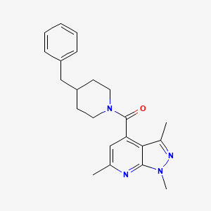 (4-benzylpiperidino)(1,3,6-trimethyl-1H-pyrazolo[3,4-b]pyridin-4-yl)methanone - 