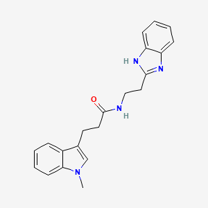 N-[2-(1H-1,3-benzimidazol-2-yl)ethyl]-3-(1-methyl-1H-indol-3-yl)propanamide - 
