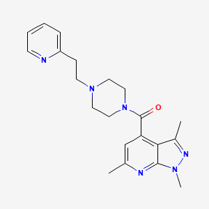 {4-[2-(2-pyridyl)ethyl]piperazino}(1,3,6-trimethyl-1H-pyrazolo[3,4-b]pyridin-4-yl)methanone - 