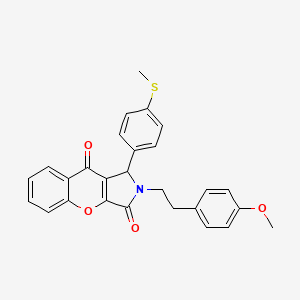 2-[2-(4-Methoxyphenyl)ethyl]-1-[4-(methylsulfanyl)phenyl]-1,2-dihydrochromeno[2,3-c]pyrrole-3,9-dione - 