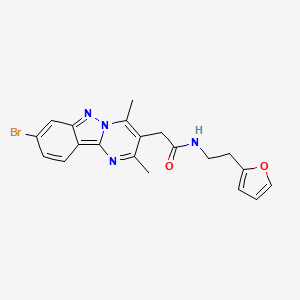 2-(8-bromo-2,4-dimethylpyrimido[1,2-b]indazol-3-yl)-N-[2-(2-furyl)ethyl]acetamide - 