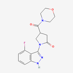 1-(4-fluoro-1H-indazol-3-yl)-4-(morpholinocarbonyl)-2-pyrrolidinone - 