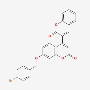 7'-[(4-bromobenzyl)oxy]-2H,2'H-3,4'-bichromene-2,2'-dione - 