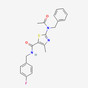 2-[acetyl(benzyl)amino]-N-(4-fluorobenzyl)-4-methyl-1,3-thiazole-5-carboxamide - 