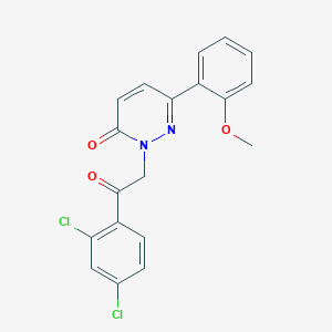 2-[2-(2,4-dichlorophenyl)-2-oxoethyl]-6-(2-methoxyphenyl)-3(2H)-pyridazinone - 