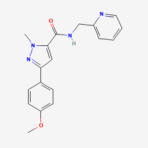 3-(4-methoxyphenyl)-1-methyl-N-(2-pyridylmethyl)-1H-pyrazole-5-carboxamide - 