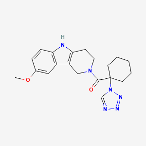 (8-methoxy-1,3,4,5-tetrahydro-2H-pyrido[4,3-b]indol-2-yl)[1-(1H-tetrazol-1-yl)cyclohexyl]methanone - 