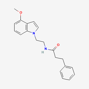 N-[2-(4-methoxy-1H-indol-1-yl)ethyl]-3-phenylpropanamide - 