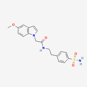 2-(5-methoxy-1H-indol-1-yl)-N-[2-(4-sulfamoylphenyl)ethyl]acetamide - 