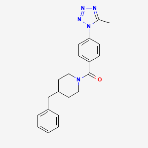 (4-benzylpiperidin-1-yl)[4-(5-methyl-1H-tetrazol-1-yl)phenyl]methanone - 