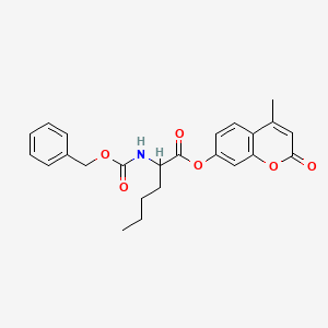 4-methyl-2-oxo-2H-chromen-7-yl N-[(benzyloxy)carbonyl]norleucinate - 