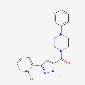 [3-(2-chlorophenyl)-1-methyl-1H-pyrazol-5-yl](4-phenylpiperazino)methanone - 