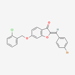 2-[(4-Bromophenyl)methylene]-6-[(2-chlorophenyl)methoxy]benzo[b]furan-3-one - 