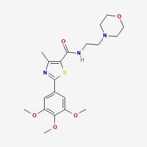 4-methyl-N-[2-(4-morpholinyl)ethyl]-2-(3,4,5-trimethoxyphenyl)-1,3-thiazole-5-carboxamide - 