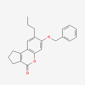 7-(benzyloxy)-8-propyl-2,3-dihydrocyclopenta[c]chromen-4(1H)-one - 