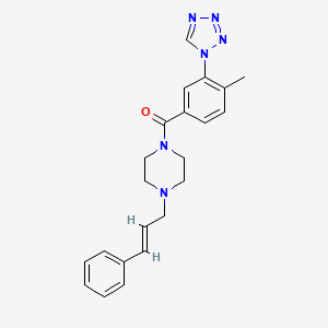 [4-methyl-3-(1H-tetrazol-1-yl)phenyl]{4-[(2E)-3-phenylprop-2-en-1-yl]piperazin-1-yl}methanone - 