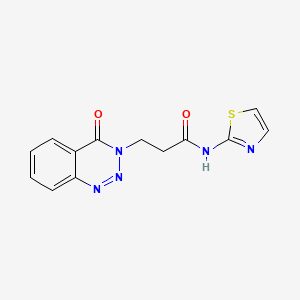 3-(4-oxo-1,2,3-benzotriazin-3(4H)-yl)-N-(1,3-thiazol-2-yl)propanamide - 