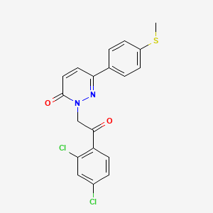 2-[2-(2,4-dichlorophenyl)-2-oxoethyl]-6-[4-(methylsulfanyl)phenyl]-3(2H)-pyridazinone - 