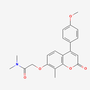 2-{[4-(4-methoxyphenyl)-8-methyl-2-oxo-2H-chromen-7-yl]oxy}-N,N-dimethylacetamide - 384362-00-9