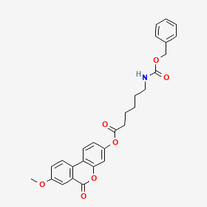 8-methoxy-6-oxo-6H-benzo[c]chromen-3-yl 6-{[(benzyloxy)carbonyl]amino}hexanoate - 