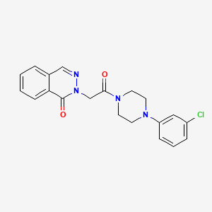 2-{2-[4-(3-chlorophenyl)piperazino]-2-oxoethyl}-1(2H)-phthalazinone - 